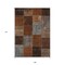 Edge Collections - 9' x 12' - Brown - Durable Patchwork Indoor-Outdoor Area Rug - 1 Piece